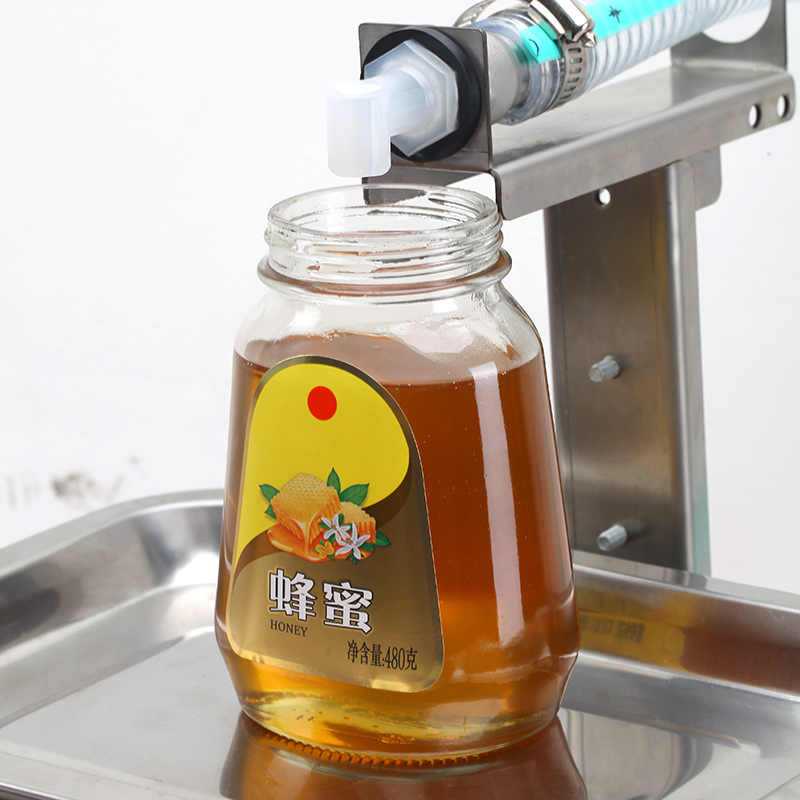 液体灌装机粘稠蜂蜜芝麻酱秋梨膏洗洁精小型全自动称重定量分装机