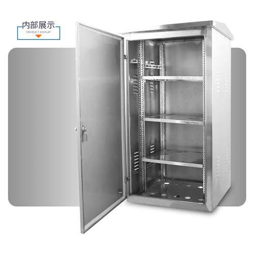 不锈钢配电箱户室外网络交换防水机柜功放落地柜6U8U10U12U22U24U