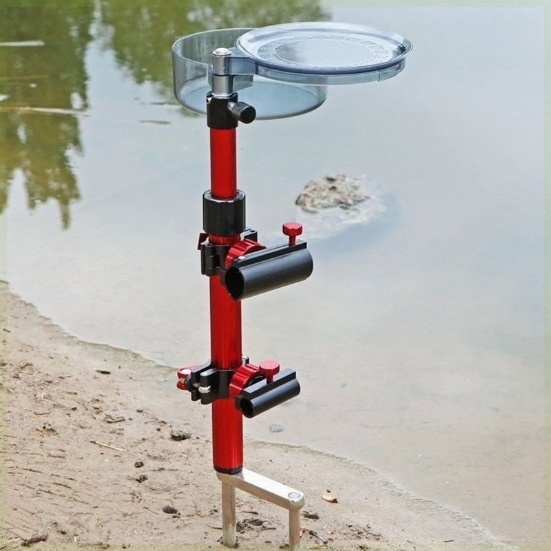野钓支架地插炮台架便携式多功能地插架拉饵盘野钓三合一支架