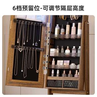 穿衣镜卧室多功能首饰收纳柜家用全身镜子壁挂试衣现代简约落地镜