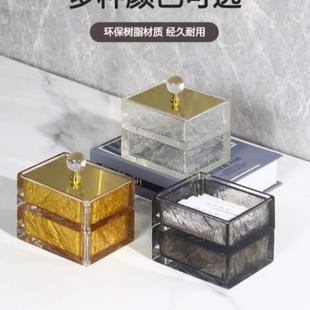 棉签牙线一体家用高档牙签牙签盒轻奢棉签收纳盒盒创意旋转 盒个性