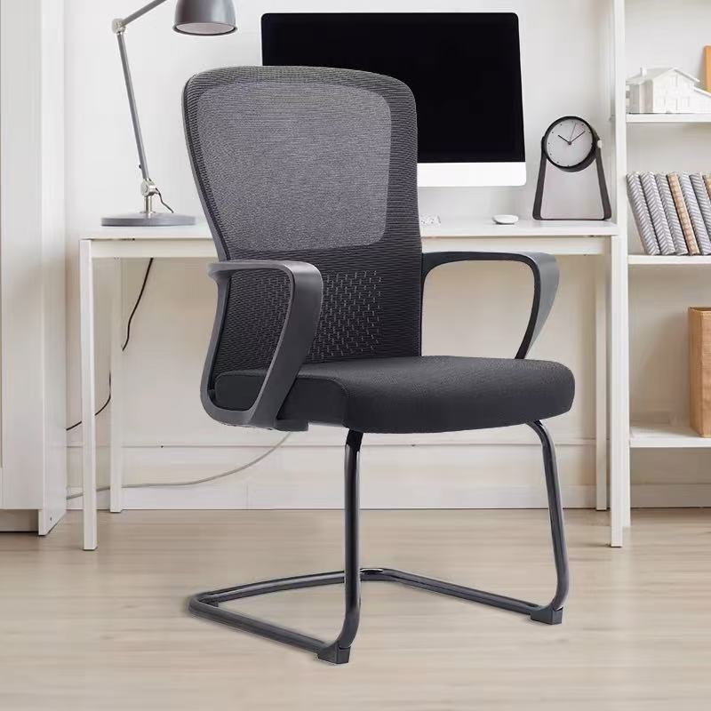 简约现代员工椅护腰办公室人体工学椅主J管办公椅会议椅转椅网布
