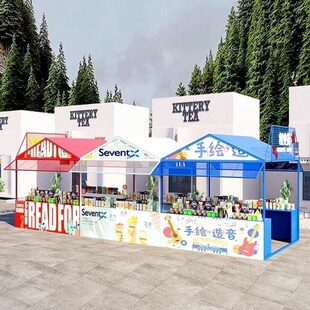 户外定制网红夜市棚架促s销移动摊位铁艺商业街集市摆摊小吃展示