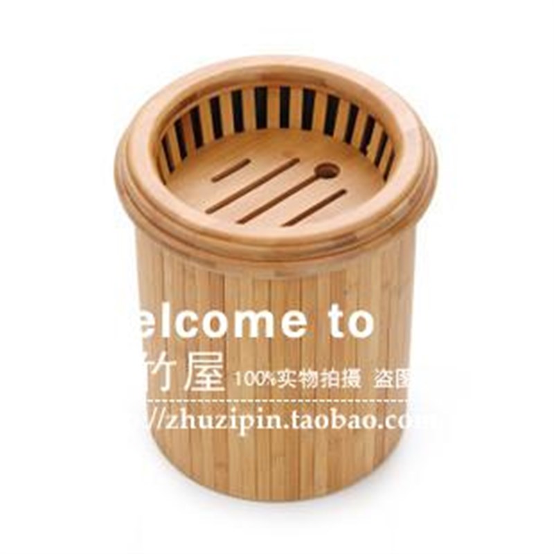 茶桶 茶具 名匠 圆形u无盖茶桶 水桶 茶叶罐 三件式茶渣桶