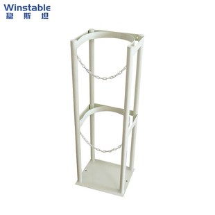 稳斯坦WST117钢瓶存储架40LB气瓶固定架氧气瓶氮气瓶固定架(白-单