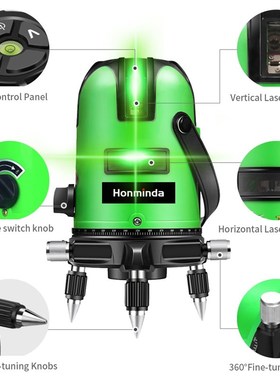 5 Lines 6 Pointsn Green Laser Level Automatic Self Leveling