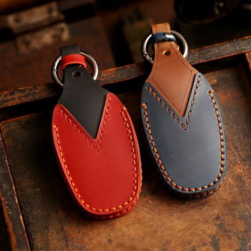 钥匙套适用壳包真皮扣雪铁龙ds真l车于凡尔赛c5牛皮牛皮包W408/50