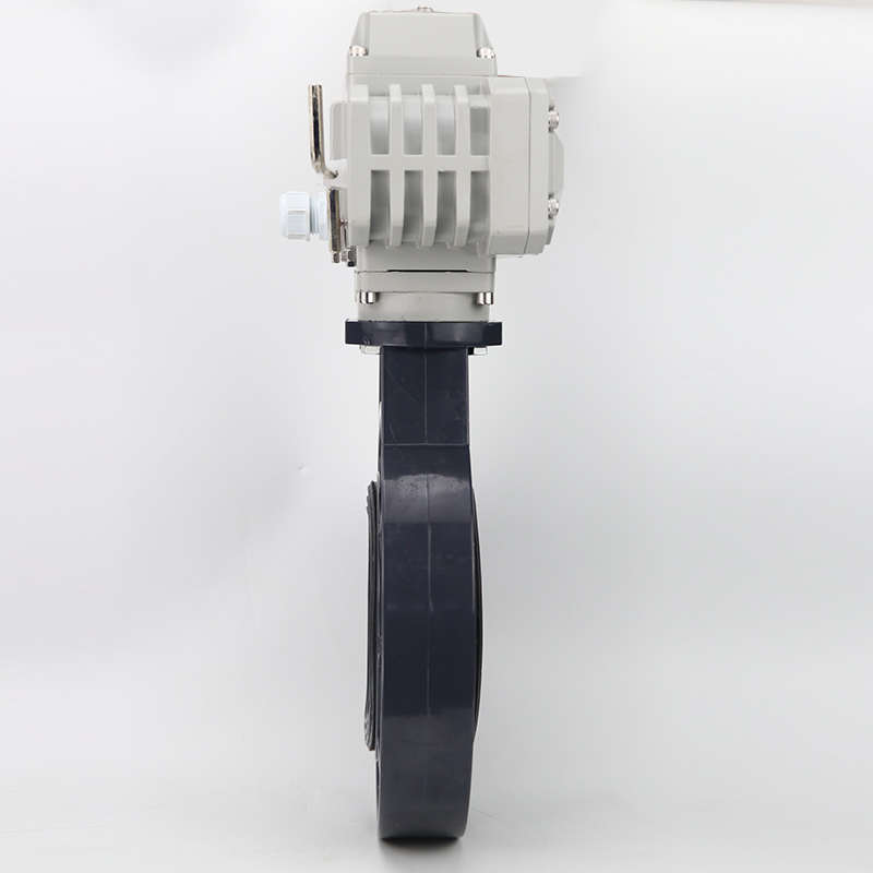 D971X-16S电动PVC蝶阀 电动UPVC塑料蝶阀DN50 6M5 80 100 150 200