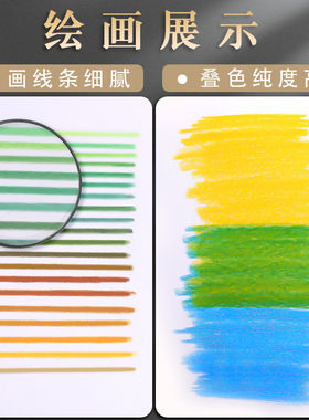 48色水溶b性72油性100彩铅涂色笔绘画彩铅笔手R绘专业学生用画画