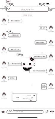 ［像素Kitty猫］三版本ThemePro封包主题ios定制v主题赠键盘