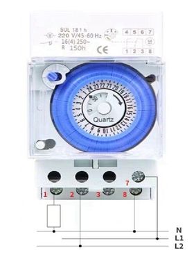极速Timer Plastic Moechanical Timer SUL181H Din Rail Timer S