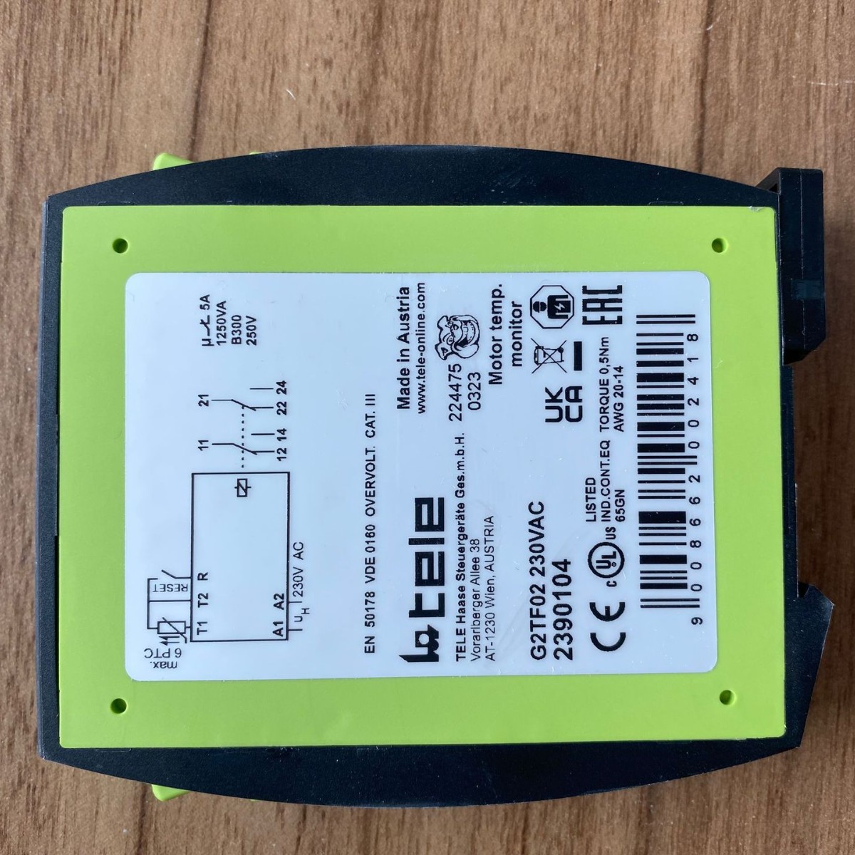 奥地利TELE 继电器 模块 TELE125200 V2ZI10 12-240V AC/DC