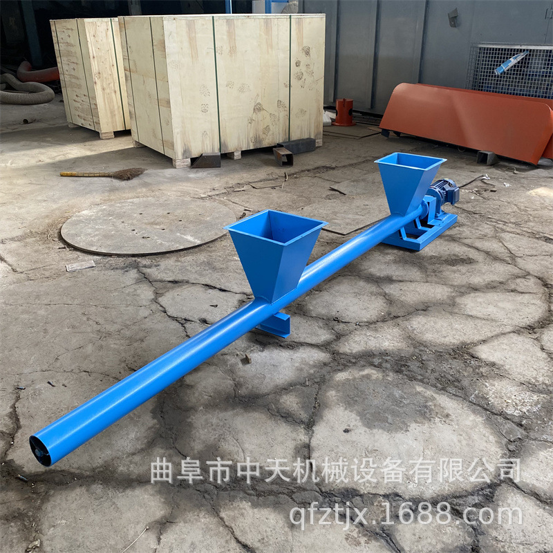 双进料口螺旋喂料机 海泡石粉小型投加机kxxx888