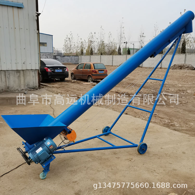 多功能螺旋提升机  颗粒粉粉绞龙输送机  倾斜式圆管上料机