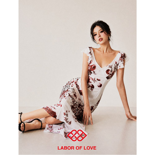 LaborofLove猛虎蔷薇连衣裙
