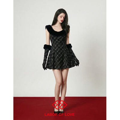 LaborofLove千金感节日连衣裙