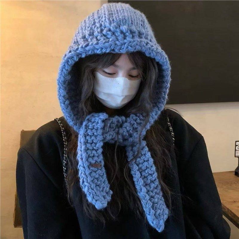 24新款冬季手工针织披肩帽子女护耳保暖防寒巴拉克拉法帽大衣配饰,服饰配件/皮带/帽子/围巾,防晒帽,淘宝优惠券,粉丝福利购,淘宝优惠卷