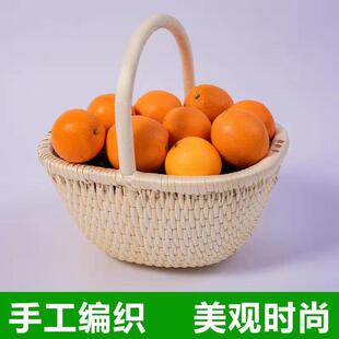 柳编提篮藤编收纳篮菜篮水果篮户外垸子笆斗编织篮子鸡蛋篮购物篮