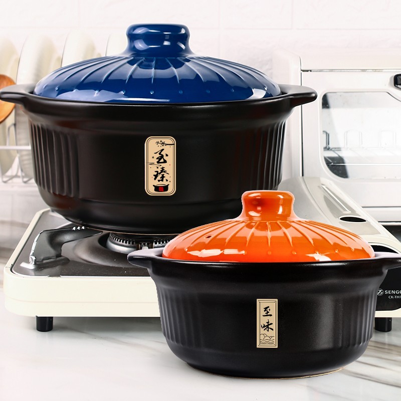 康舒砂锅耐高温千叶陶瓷砂锅大容量煮粥煲汤炖菜陶瓷煲汤煲炖锅