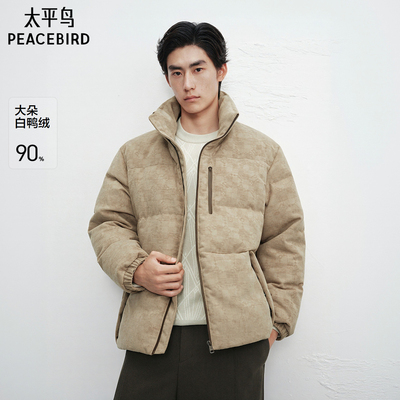 【商场同款】太平鸟男装 休闲羽绒服立体肌理提花羽绒服B1ACF4452
