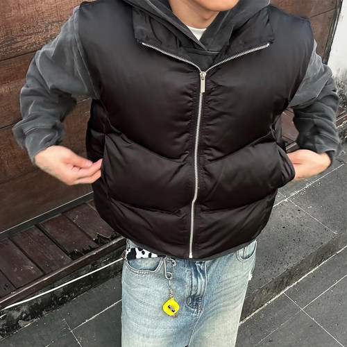 美式休闲百搭保暖马甲背心外套