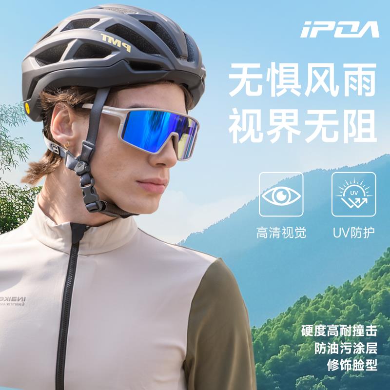 IPOA跑步骑行变色眼镜防风运动公路车男户外登山日夜两用女护目镜