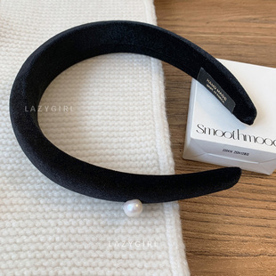 被美到~神仙藤井树藤姐同款发箍精致丝绒珍珠头箍2025新款发饰女