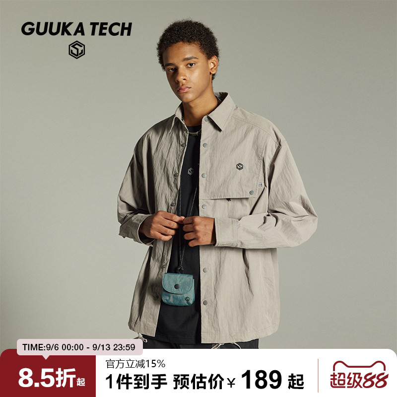 GuukaTech户外肌理感长袖衬衫图片