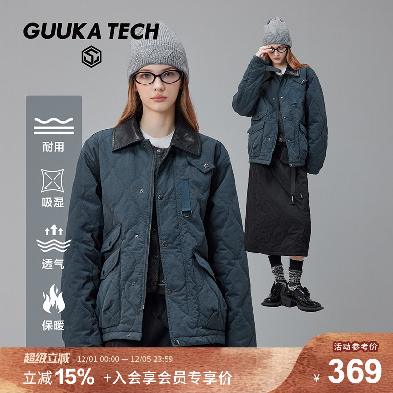 GuukaTech复古轻奢葫芦纹棉衣女