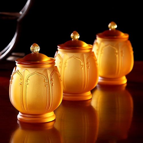 台湾供水杯琉璃圣水杯佛寺z供养观音净水杯家用小吉祥佛杯