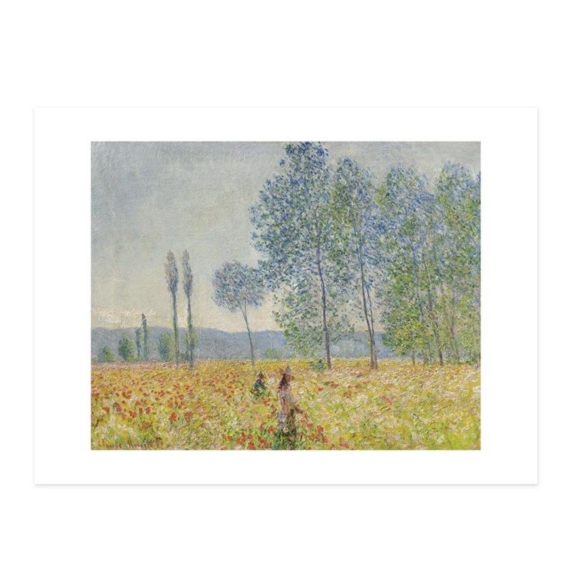 莫奈Monet悬崖漫步Cliff Walk粉色风景经典Z名画装饰画