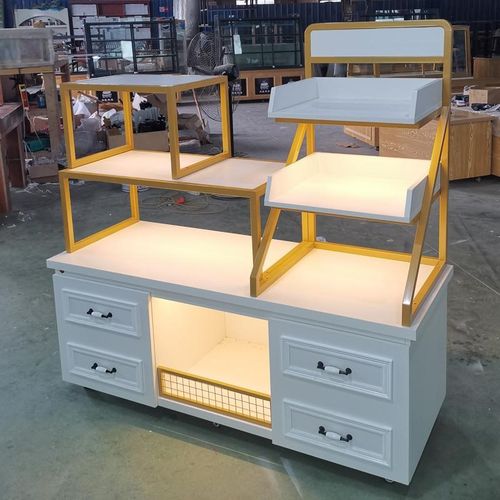 新款现货铁艺面包柜边柜饼干柜展示干点柜吐司Q展柜台烘焙橱窗货