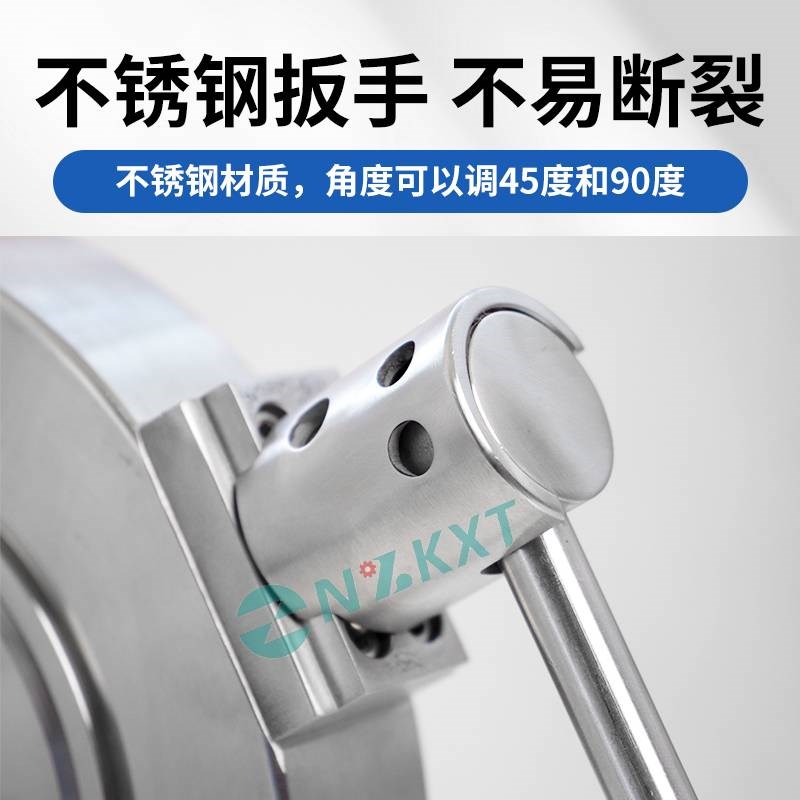 新款致能手动高真空蝶阀304不锈钢GI负压阀门对夹式法兰式DN.25-D