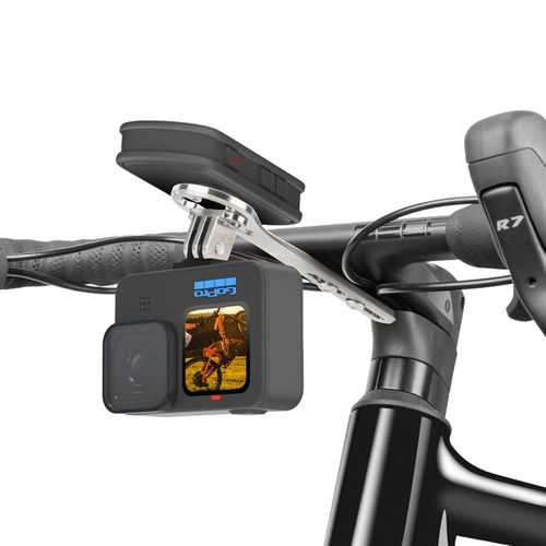 自行车码表支架钛合金轻量CNC公路自行J车一体弯把码表架骑行配件