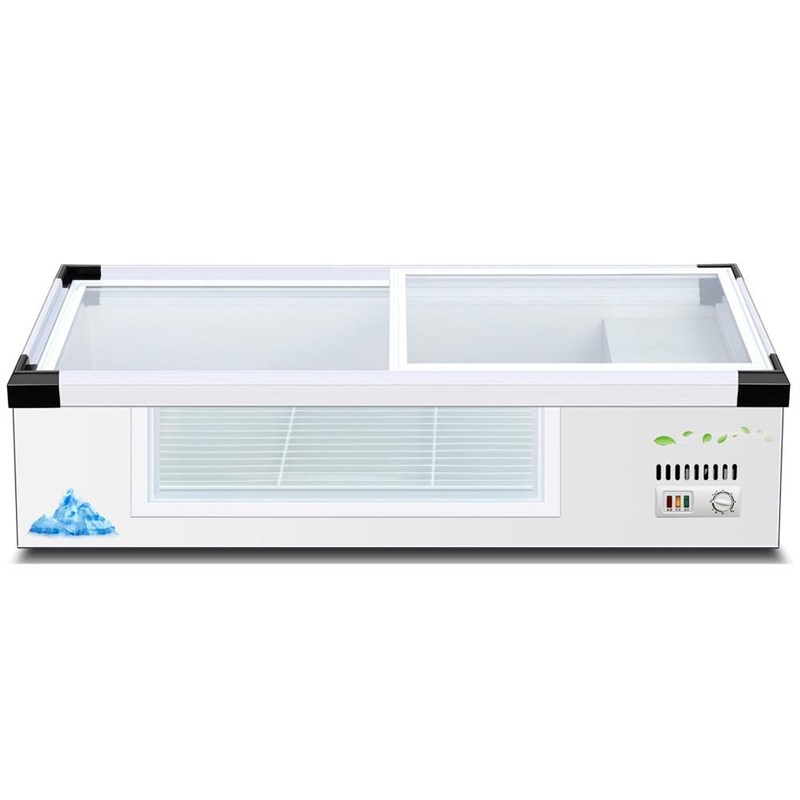 台式冷藏展示柜商用小型保鲜冷冻冰柜烧烤串串移动三轮Z车摆摊冰