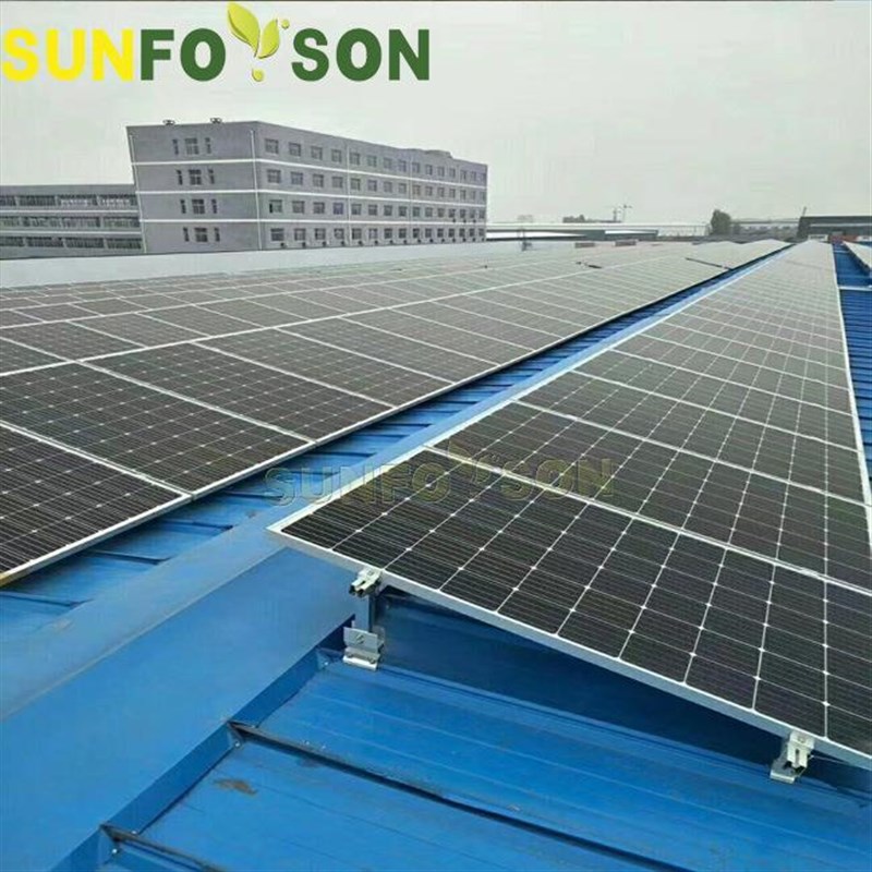 脚固定挂钩铝合金光伏支架y 彩钢瓦屋顶太阳能组件支架套件