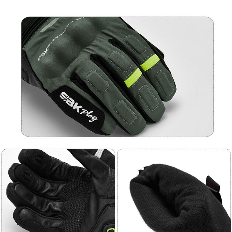 SBK冬季防寒骑行手套防风保暖防摔加厚加绒男女机车骑士全指ZSW-2