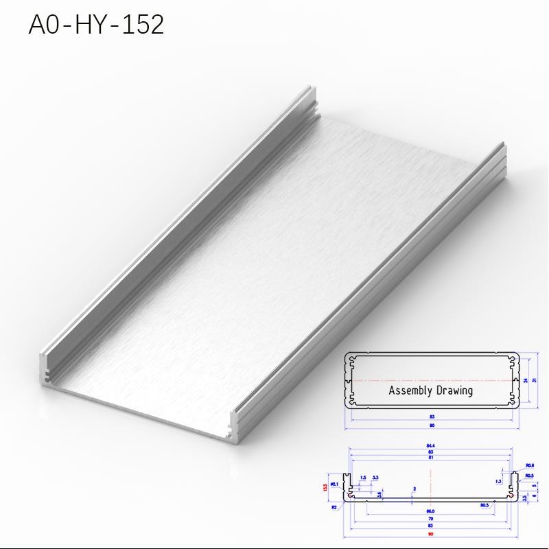 6063系e列-2铝型材  铝合金可拆式盒子型材