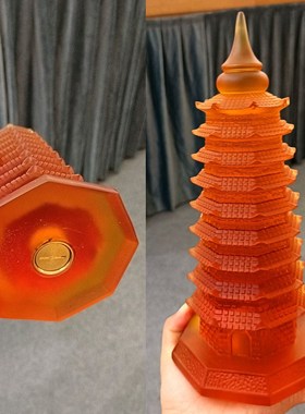 琉璃文昌九层塔风水招财t摆件居家课桌办公摆放学生用品金榜题名