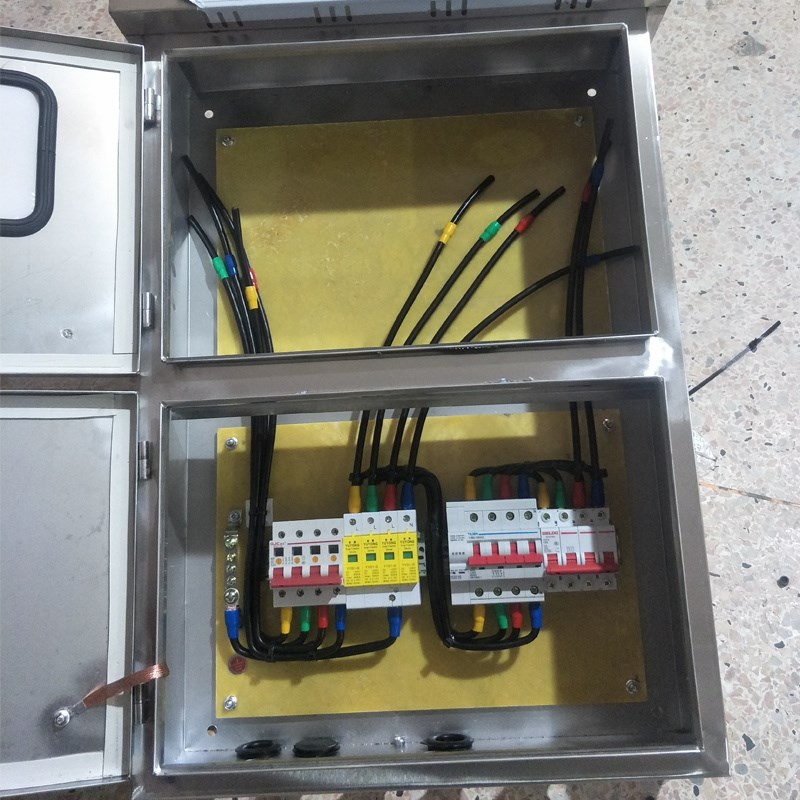 定制低压成套工地配电箱水泵风机控制柜强电布Q线箱路灯照明电表