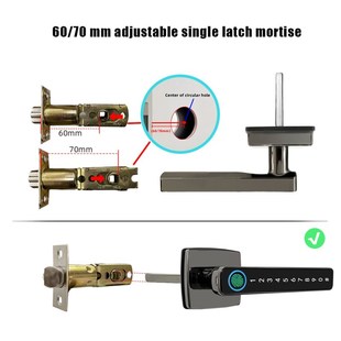 Fingerprint Smarto Door Lock with Handle 4 in 1 Keyless Entr
