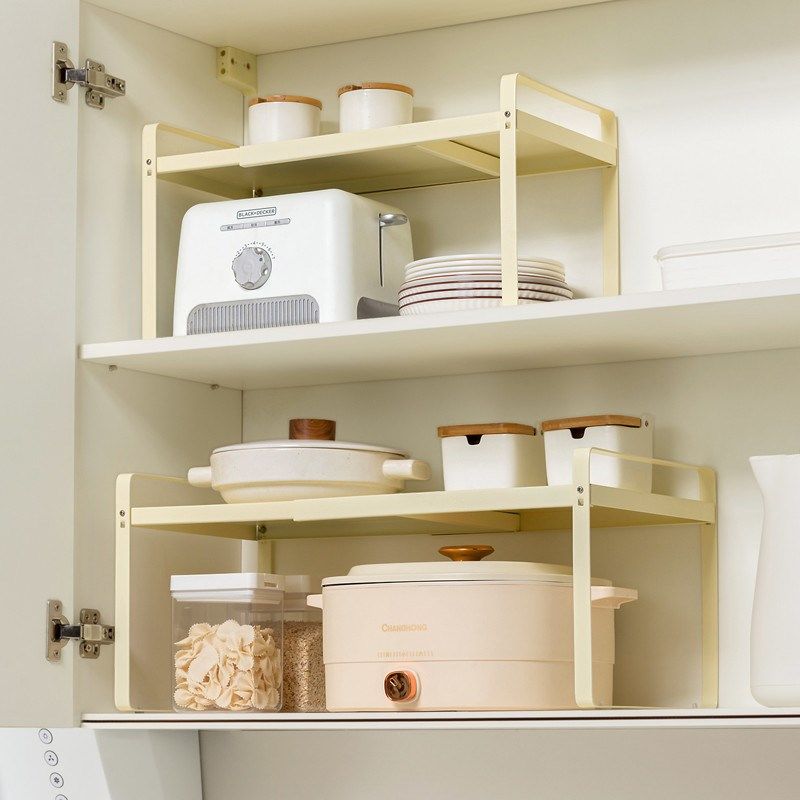 碗碟收纳架可伸缩厨房置物架台面橱柜I内隔板分层架调料架碗架,厨房/烹饪用具,碗架,淘宝优惠券,粉丝福利购,淘宝优惠卷