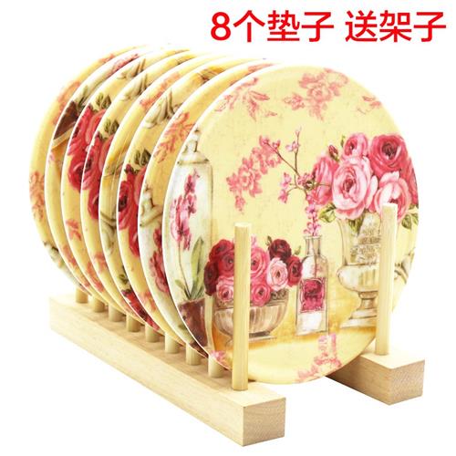 现货欧式密胺垫隔热餐q桌盘垫创意碗垫耐热防烫锅碗盘桌垫餐垫圆