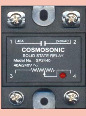 COSMOSONIC 固态调压继电器 SAP2425 电位器SSR固态继电器 25A