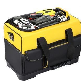 1跨境塑底方口工具包加厚牛津布电工包木工手提大容量工具收纳包