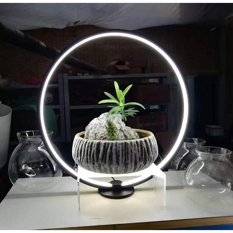 包邮25w鱼缸灯景观220v黑色白色彩虹灯 微景水族植物补光灯水草灯