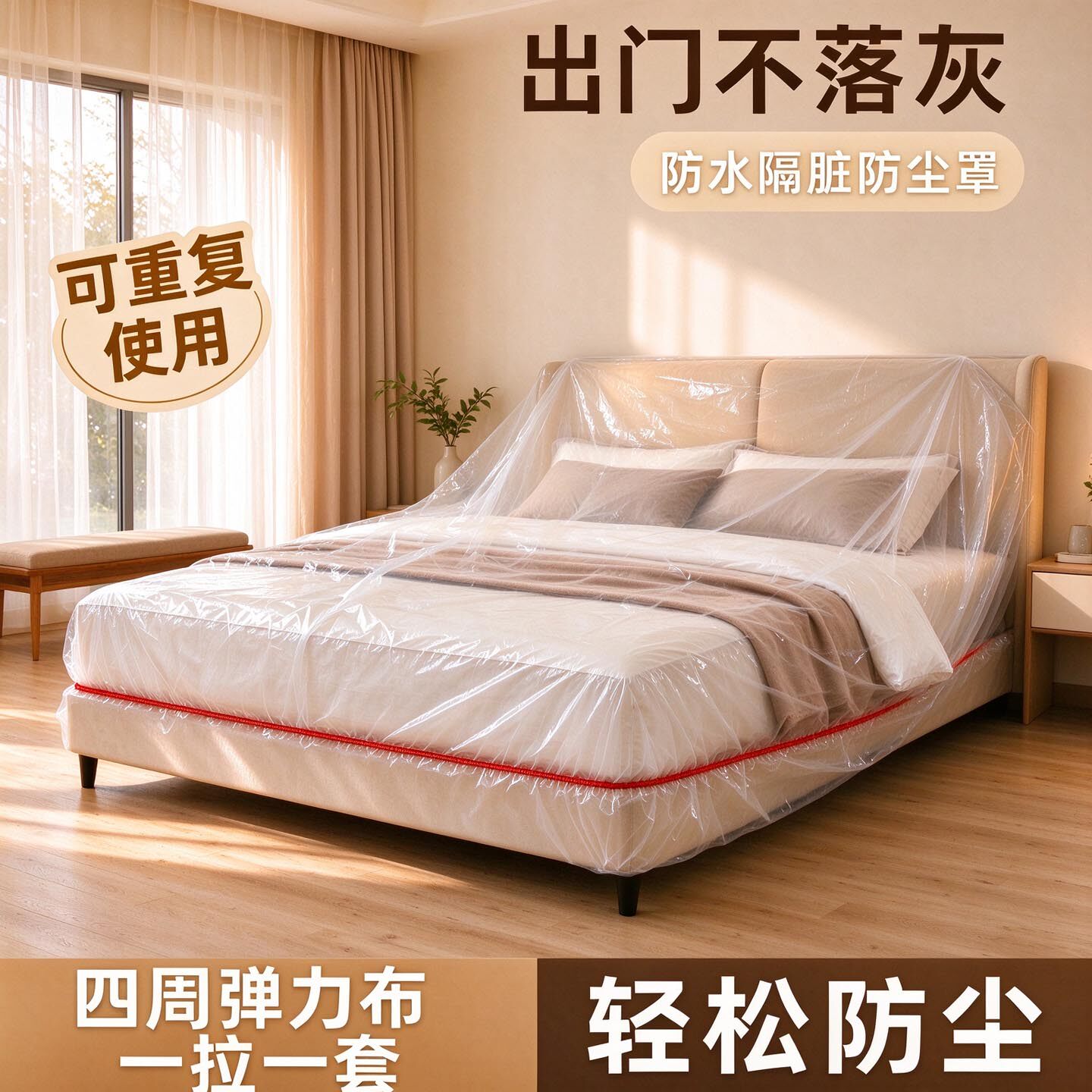一次性特厚防尘床罩可套床头