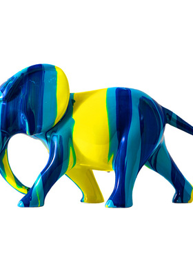 北欧艺术大象摆饰树脂轻奢创意客厅酒柜电视O柜玄关桌面家居装饰