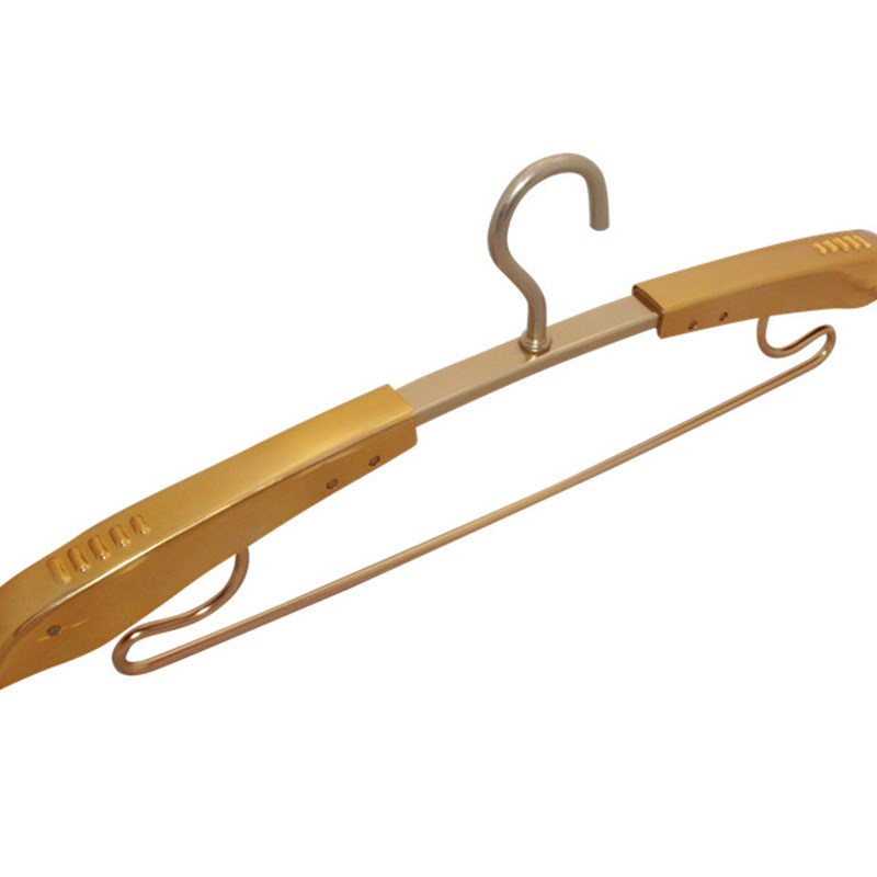 太空铝合b金衣架家用挂衣防滑晾衣架衣挂轻奢高级金色晾衣撑子