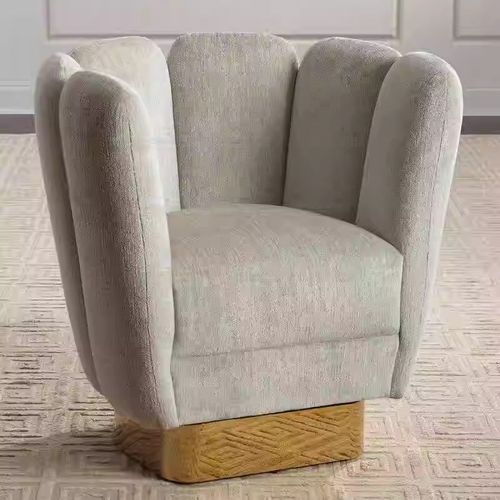 北欧现代简约创意单人沙发x椅轻奢休闲椅懒人旋转粉色丝绒单椅